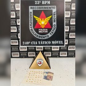 PM prende suspeito com 36 pedras de crack no Terra Azul, em Divin&oacute;polis