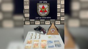 S&atilde;o Gon&ccedil;alo do Par&aacute;: dupla &eacute; presa por tr&aacute;fico de drogas e porte ilegal de arma