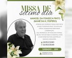 Missa de sétimo dia do ‘Mané da K-Tispero’ será celebrada neste sábado (28)