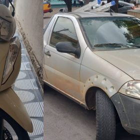 Motociclista fica gravemente ferido após colisão com carro, em Pitangui