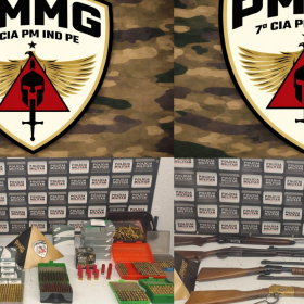Divinópolis: PM apreende armas e munições com acusado de violência doméstica
