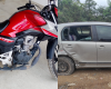 Carro cruza pista e provoca acidente na AMG-0345 entre Divinópolis e Carmo do Cajuru