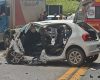 Vídeo: Acidente entre carro e carreta deixa homem ferido na MG-050, em Divinópolis