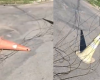 VÍDEO: Cabos de internet soltos preocupam moradores no Jardinópolis, em Divinópolis