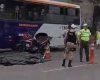 Mulher morre em acidente entre ônibus, caminhão e moto em BH