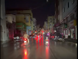 Avenida Paraná fica às escuras durante chuva e preocupa motoristas em Divinópolis