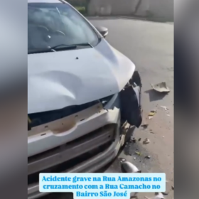 Acidente entre carros deixa mulher ferida no São José; vereador faz cobranças