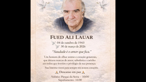 Obitu&aacute;rio: Morre em Divin&oacute;polis Fued Ali Lauar; confira sobre vel&oacute;rio e sepultamento