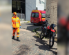 Adolescente fica ferida após colisão entre motocicletas no Centro de Formiga-MG
