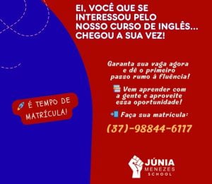 Matr&iacute;culas abertas para turmas Kids na J&uacute;nia Menezes School
