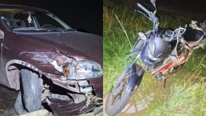 Motociclista e garupa ficam feridos após batida na MG-050, em Itaúna