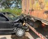 Motorista bêbado bate na traseira de caminhão na BR-494, em Divinópolis