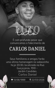 Obituário: Morre em Divinópolis Carlos Daniel