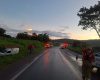 Acidente entre Fiorinos na MG-050 deixa um ferido em Itaúna