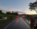 Acidente entre Fiorinos na MG-050 deixa um ferido em Itaúna