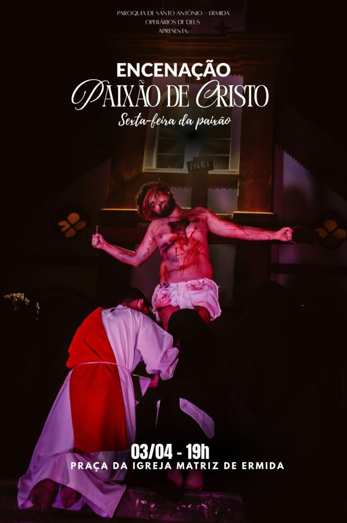 Fé e emoção tomam as ruas de Ermida em encenação da Paixão de Cristo