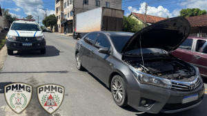 PM prende três homens em Divinópolis por tentativa de furto de veículo em São Sebastião do Oeste