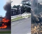 Vídeo: Queda de avião deixa mortos no litoral do RS