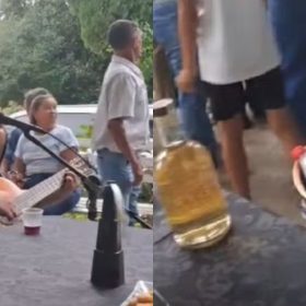 Velório de ex-prefeito de Cláudio viraliza com banda, bebida e foguete; VÍDEO