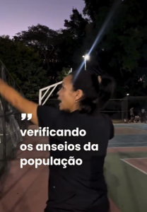 Prefeita Janete Aparecida visita Parque da Ilha e verifica problemas na ilumina&ccedil;&atilde;o em Divin&oacute;polis