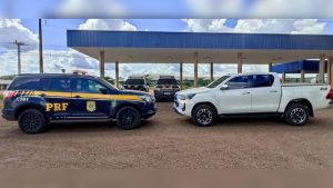 PRF recupera Hilux roubada em Divinópolis durante fiscalização no Mato Grosso