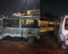 Bambuí: Van pega fogo; suspeita é de ação criminosa