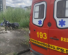 Motociclista fica ferido após colisão contra muro em Itaúna