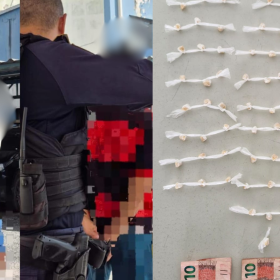 Guarda Municipal apreende 76 pedras de crack e prende dupla em Nova Serrana