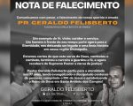 Obituário: Morre pastor Geraldo Felisberto, fundador da Igreja Batista de Ermida