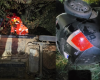 Capotamento na estrada da Matinha deixa motorista ferido em Oliveira