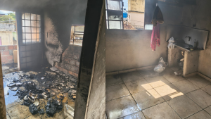 Inc&ecirc;ndio em colch&atilde;o de kitnet no Centro de Arcos mobiliza Bombeiros