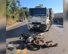 Jovem de 24 anos morre após acidente entre moto e caminhão na BR-354, em Iguatama