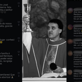 Amigos e fiéis prestam homenagens e deixam mensagens de conforto pela morte do padre José Renilson