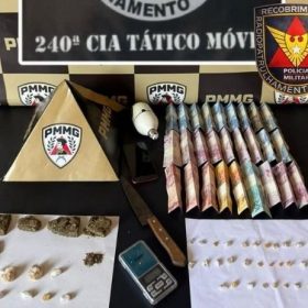 Divinópolis: Homem é preso e menores são apreendidos com crack e maconha no Porto Velho