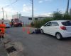 Motociclista invade contramão para desviar de buraco e se envolve em acidente em Formiga