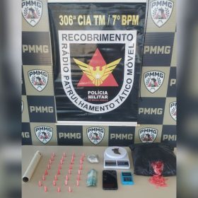 Homem é preso por tráfico de drogas durante operação em Lagoa da Prata