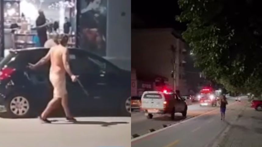 Homem que quebrou carro em briga na rua Pitangui estava embriagado