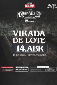 Virada de lote da Divinaexpo 2026 acontece no dia 14 de abril