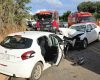 Batida entre dois carros deixa cinco feridos na MG-352