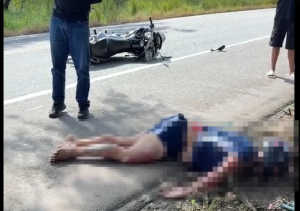 Vídeo: acidente deixa um morto e outro gravemente ferido na BR-494 em Divinópolis