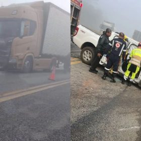 Bombeiros confirmam morte de casal em acidente na MG-050, no trevo de Formiga