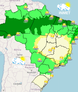 Previs&atilde;o do tempo indica domingo de calor e sem chuva em Divin&oacute;polis