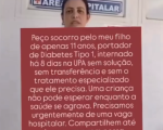 Após 10 dias na UPA de Divinópolis, menino de 11 anos que aguarda vaga seguirá tratamento em casa