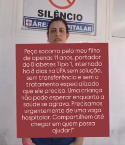Após 10 dias na UPA de Divinópolis, menino de 11 anos que aguarda vaga seguirá tratamento em casa