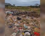 Após denúncia, prefeitura inicia limpeza de “lixão” no Córrego do Paiol