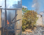 Formiga: Incêndio em lote atinge casa