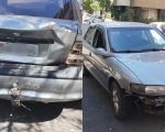 Veja vídeo: Ônibus desgovernado atinge dois carros no Sidil, em Divinópolis