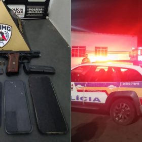 PM prende três suspeitos de tentativa de homicídio e apreende armas em Bom Despacho