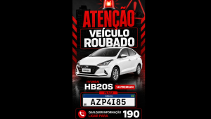 Carro &eacute; furtado no bairro Esp&iacute;rito Santo em Divin&oacute;polis