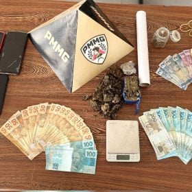 Jovem é preso por tráfico de drogas em operação da PM em Perdigão